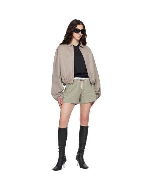 Fear Of God Brown Taupe Full Zip Work Jacket