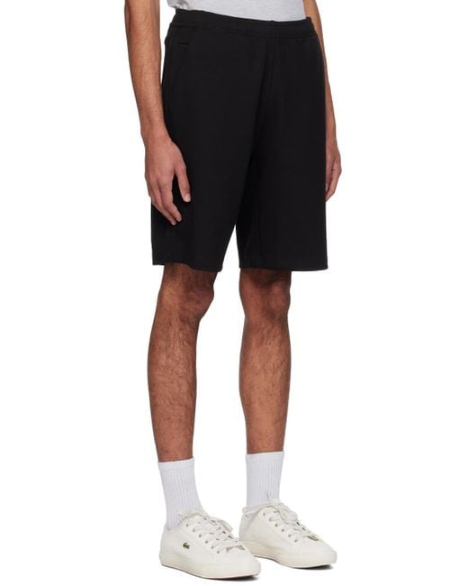 Lacoste Black Patch Shorts for men