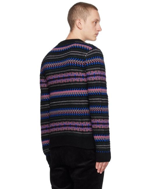 Samsøe & Samsøe Blue Multicolor Tiago Sweater for men