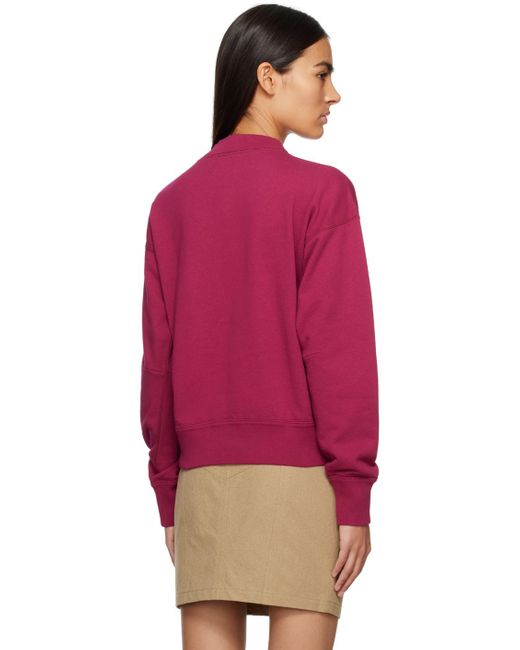 Isabel Marant Red Burgundy Moby Sweatshirt
