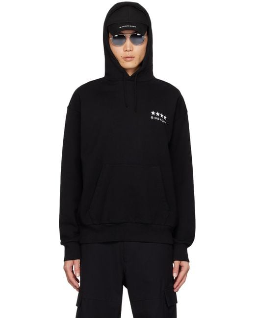 Givenchy Black 4g Hoodie for men