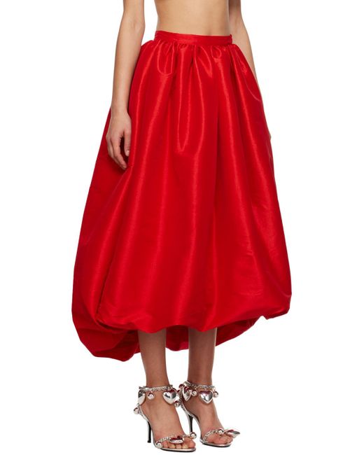 Kika Vargas Red Ssense Exclusive Nina Midi Skirt