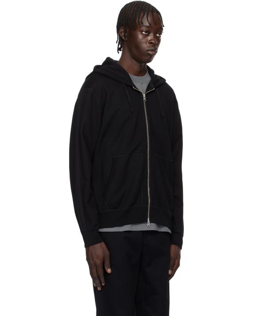 Reigning Champ Black Midweight Terry Standard Zip Hoodie for men