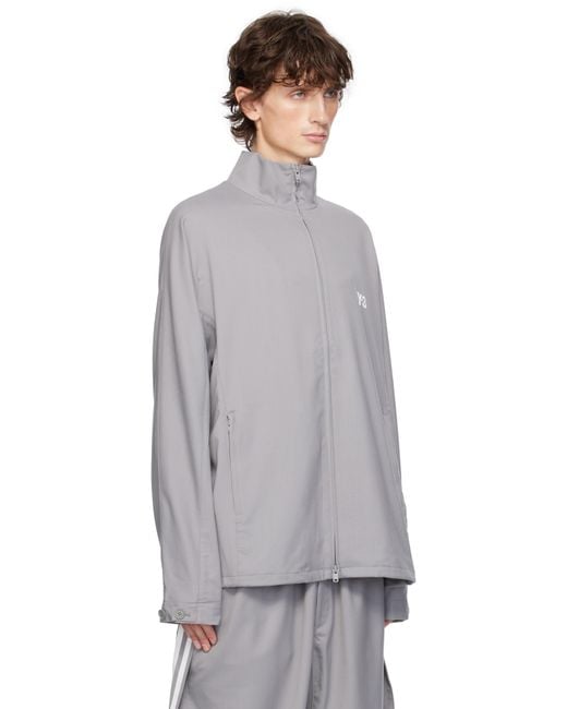 【関税込み】Y-3 グレー リファインウール トラックジャケット Y-3 x Adidas トラックジャケット | グレー | FARFETCH JP