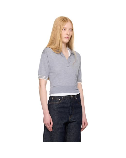 3.1 Phillip Lim Black Cropped Polo