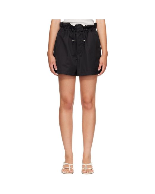 Agolde Black Lydia Shorts