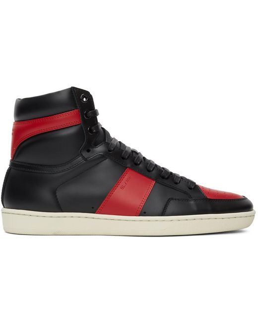 COURT CLASSIC SL/39 mid-top sneakers in grained leather, Saint Laurent