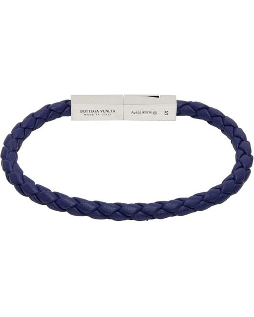 Bottega Veneta Blue Braided Bracelet for men