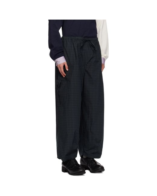 SC103 Black Margin Cargo Pants for men