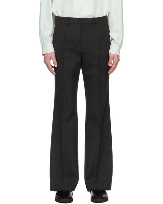 メンズ The Row グレー Finch トラウザーズ ブラック | Lyst