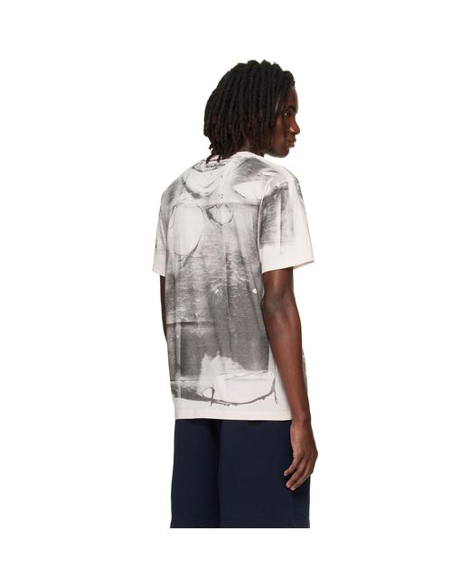 Acne Gray Tromp-L'Œil T-Shirt for men
