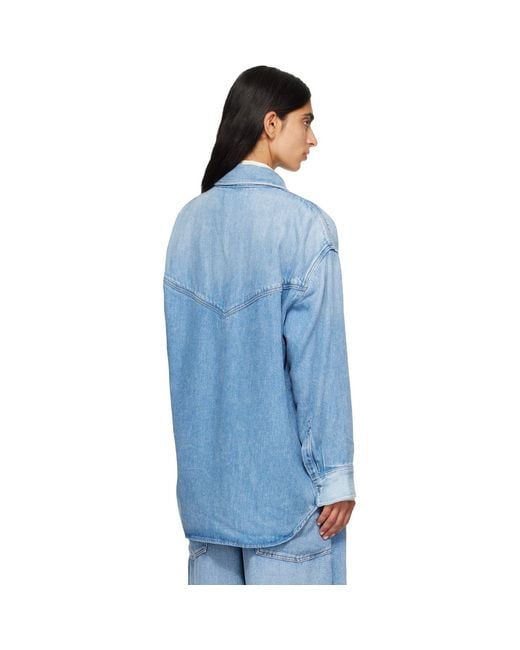 Agolde Blue Lotta Denim Shirt
