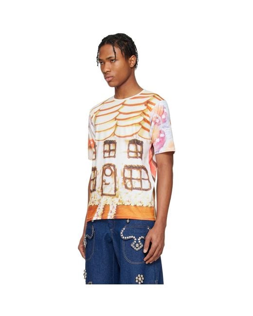 Chopova Lowena Blue 'Welcome Home' Short Sleeve Jersey T-Shirt for men