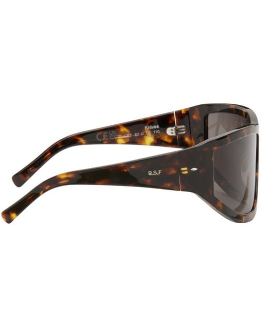 Retrosuperfuture Black Tortoiseshell Knives Sunglasses for men