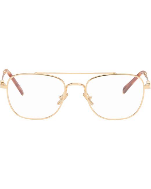 Miu Miu Brown Top Bar Metal Glasses