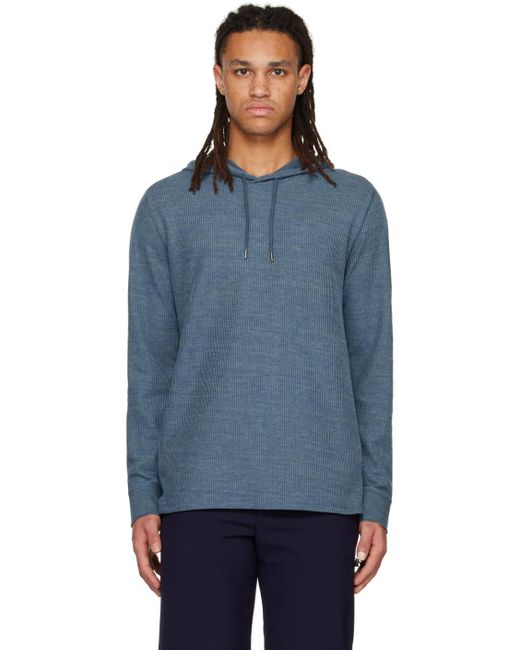 メンズ Vince ブルー サーマル フーディ Black