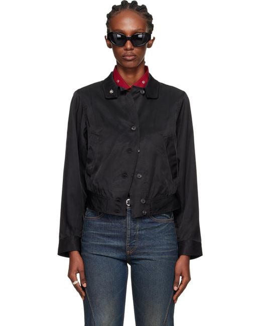 Our Legacy Black Tuxedo Bomber Jacket
