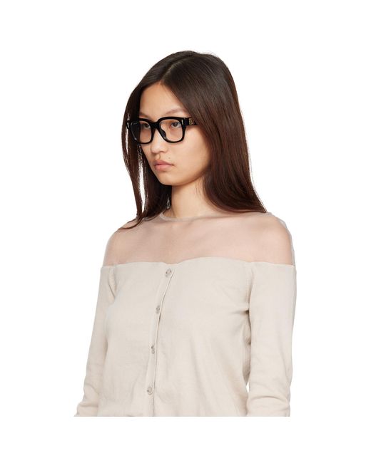Loewe Black Anagram Logo Glasses