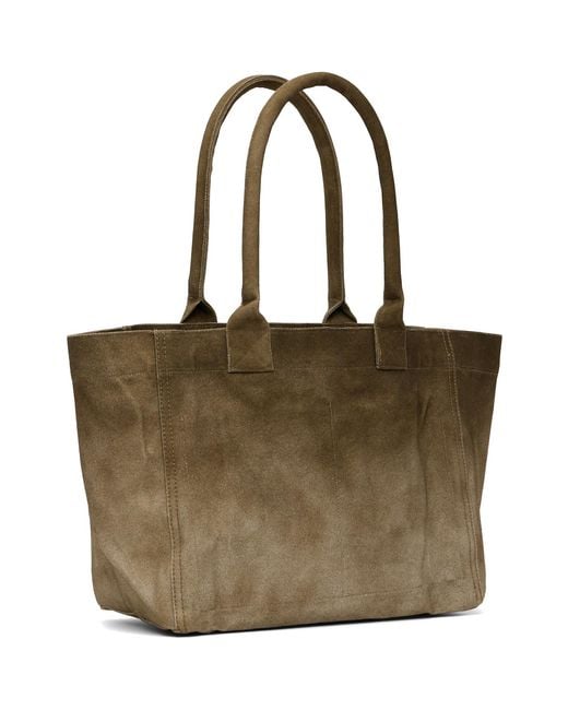 Isabel Marant Brown Khaki Yenky Small Tote