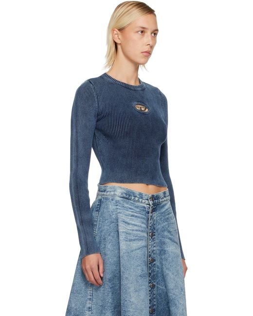 T-Shirt M-Anchor-A Bleu Marine DIESEL en coloris Blue