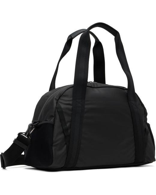 メンズ Boss ブラック フェイクレザー ホールドオール ダッフルバッグ Black