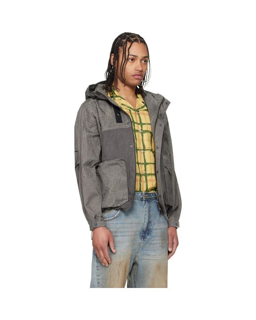 ANDERSSON BELL Black Tie-Dyed Beach Shell Jacket for men