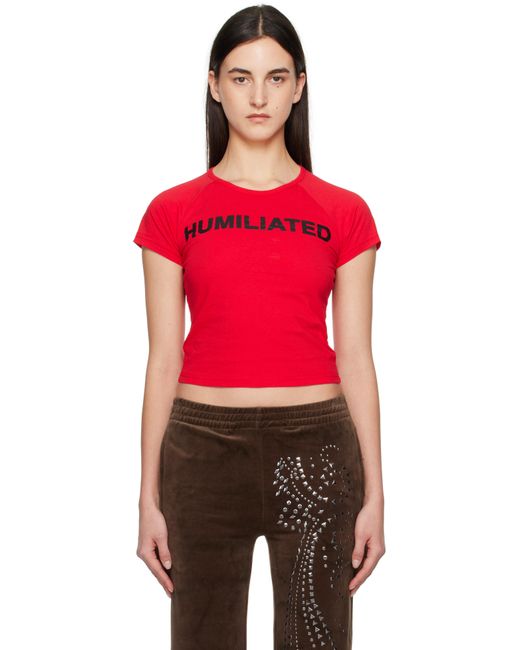 PRAYING レッド Humiliated ベビーTシャツ Red