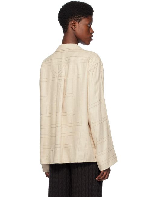 Chemise De Pyjama À Monogrammes Totême  en coloris Black