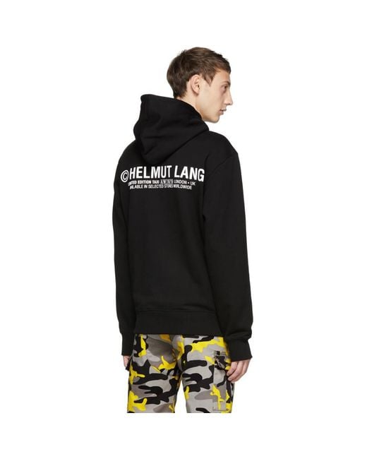 Helmut lang black shop taxi hoodie
