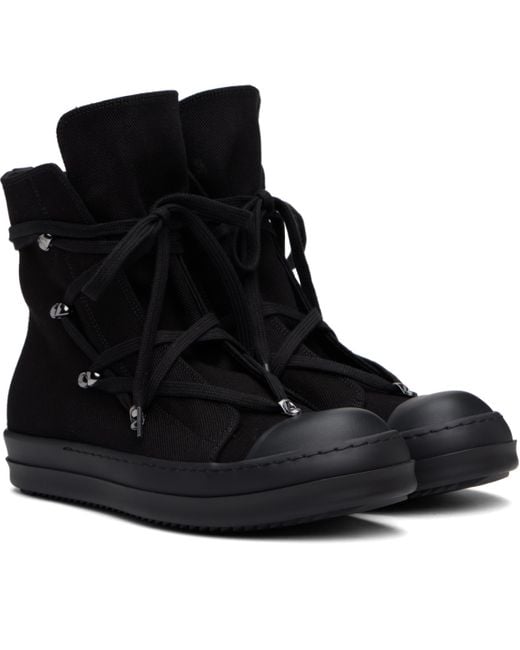 Rick Owens Black Hollywood Hexa Sneaks Sneakers for men