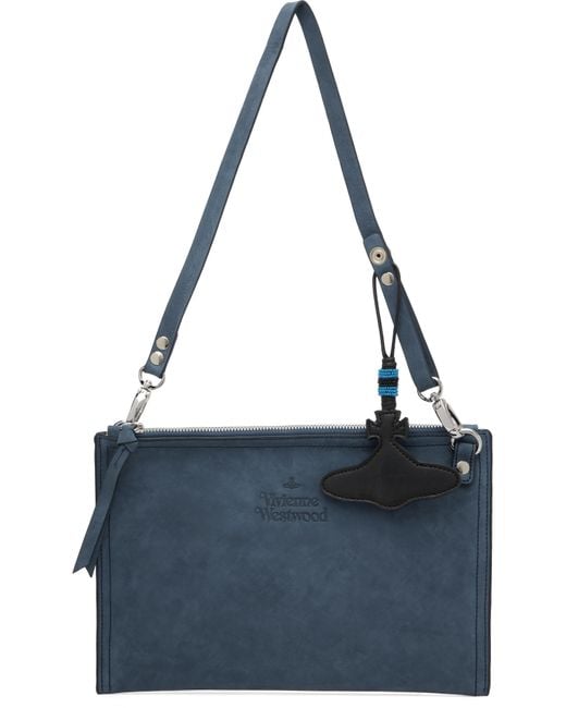 Vivienne Westwood Blue Letter Crossbody Bag for men