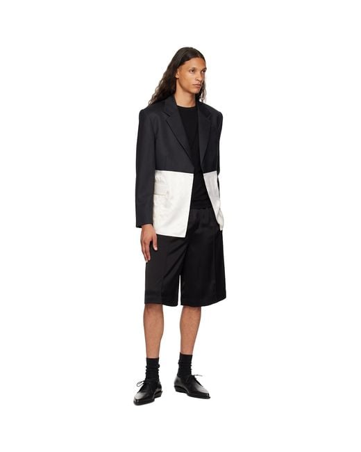 Peter Do Black Off- Combo Classic Blazer for men