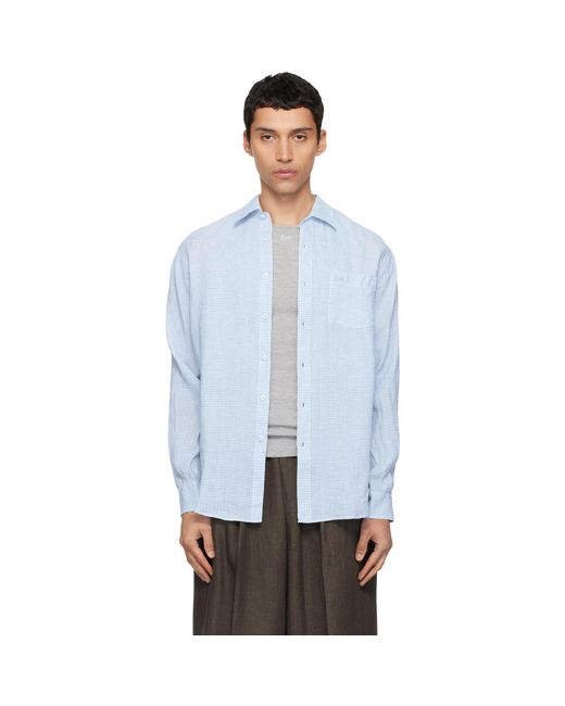 ERL White Plaid Shirt for men
