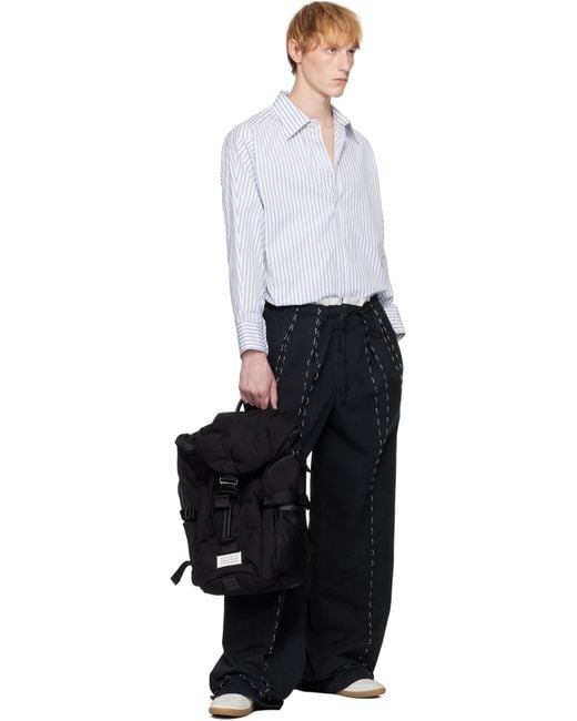 Maison Margiela Black Glam Slam Moon Small Backpack for men