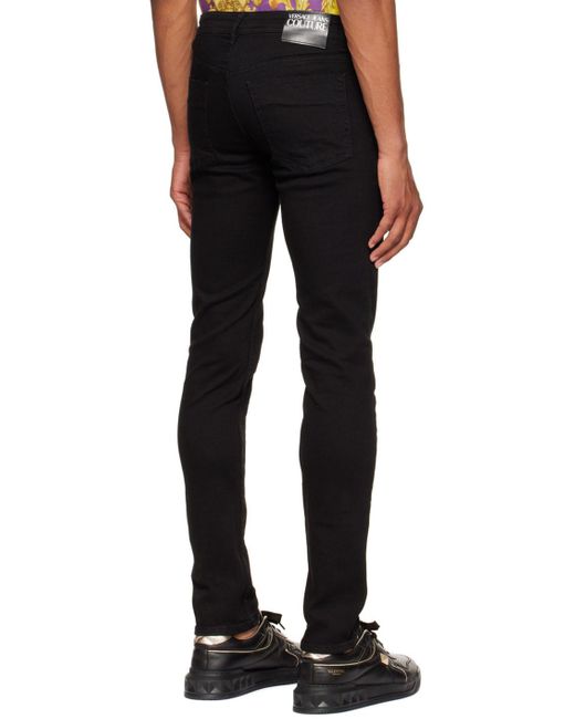 Versace Black Straight-Leg Jeans for men
