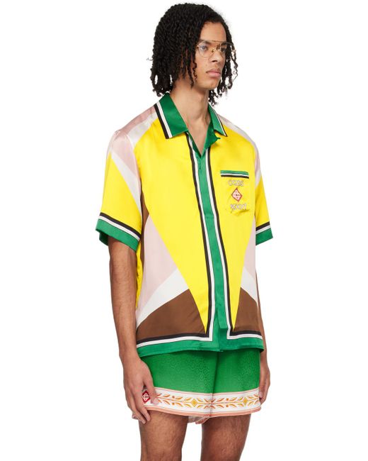 Casablancabrand Yellow 'casa Sport' Shirt for men