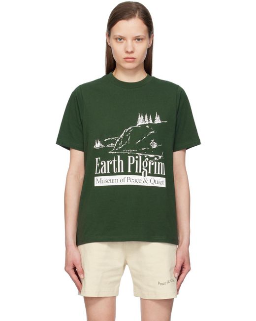 Museum of Peace & Quiet Green 'Earth Pilgrim' T-Shirt