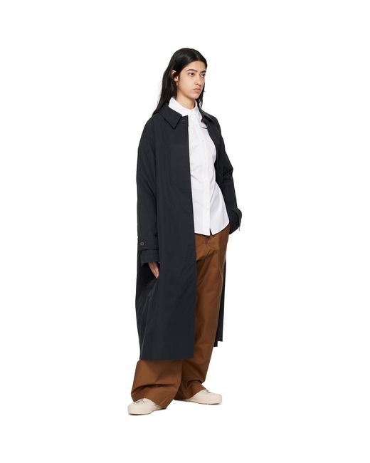 Studio Nicholson Black Holin Trench Coat