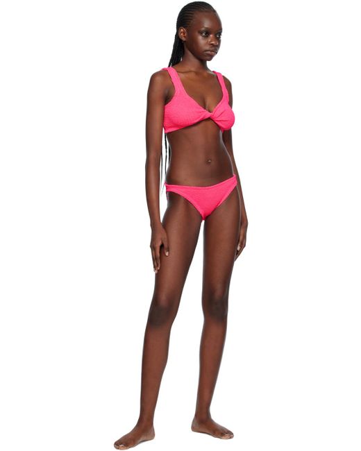 Hunza G Black Pink Juno Bikini