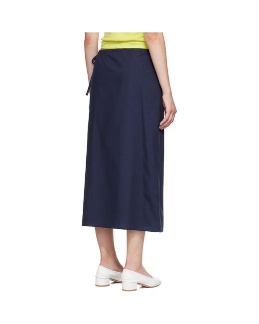 Brooke Callahan Blue Column Maxi Skirt