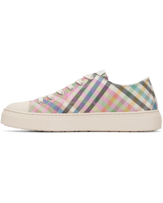 Vivienne Westwood White Low Top Plimsoll Sneakers for men