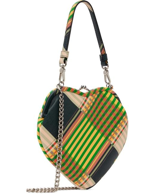 Vivienne Westwood Green Belle Heart Frame Bag