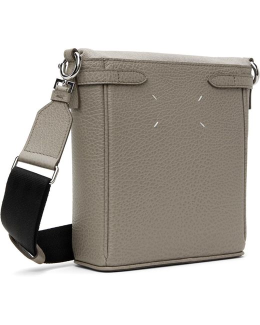 Maison Margiela Gray Taupe Small 5Ac Camera Bag for men