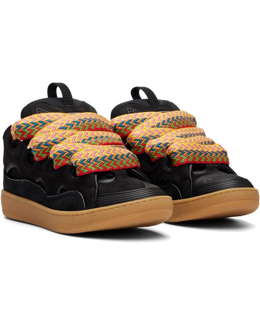 Lanvin Black Curb Sneakers