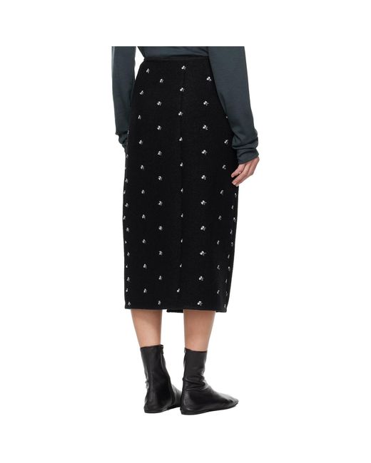 Rier Black Walker Midi Skirt