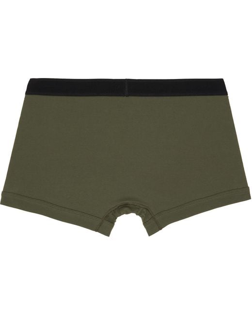 Tom Ford Green Two-Pack Cotton Boxer Briefs for men
