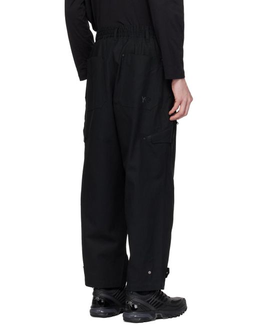 Y-3 Black Workwear Cargo Pants for men