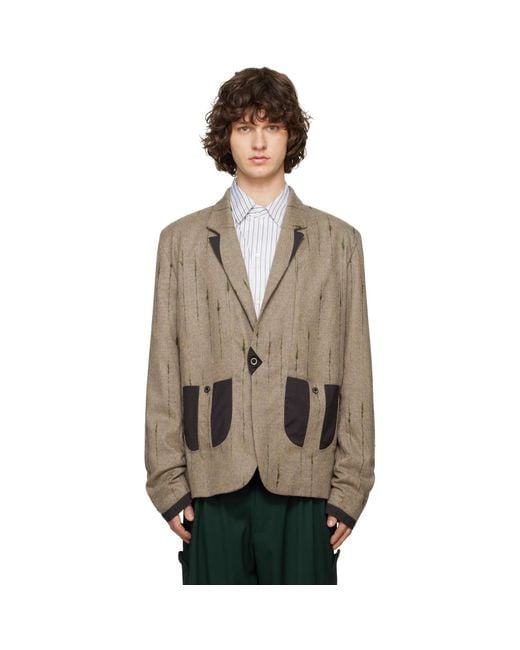Kiko Kostadinov Natural Veca Tailored Blazer for men
