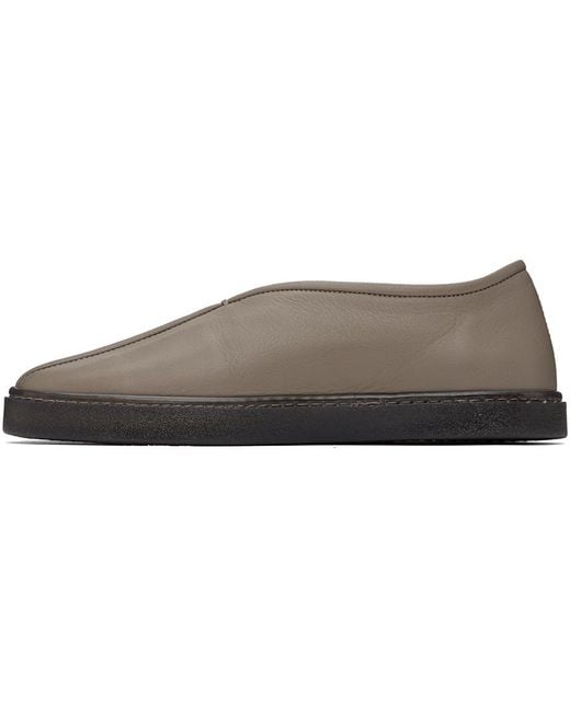 Lemaire Black Ssense Exclusive Piped Slippers for men