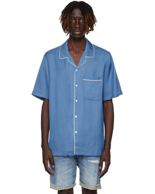 Ksubi Blue Downtown Shirt for men